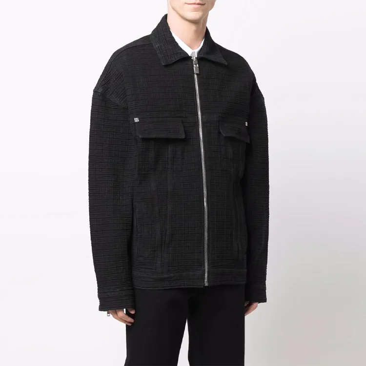 Givenchy Denim Jackets Men Black-3