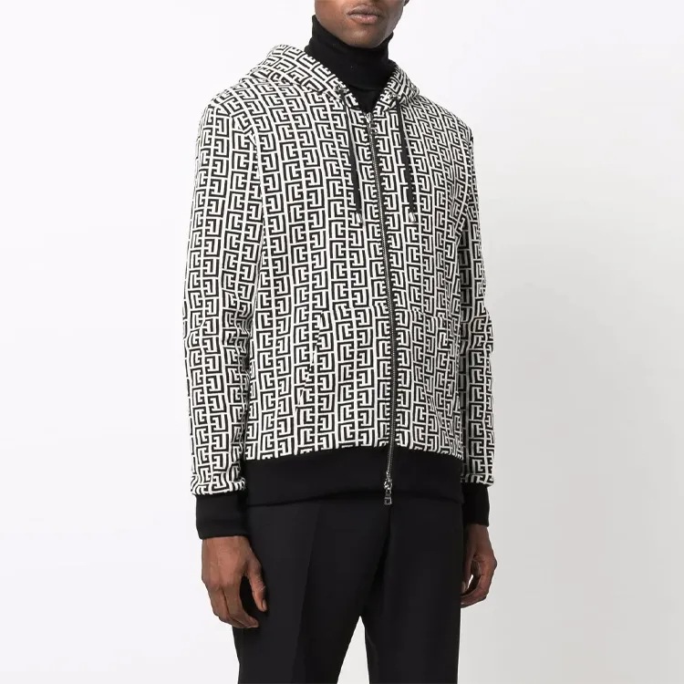 BALMAIN Sweatshirts Men Black-3