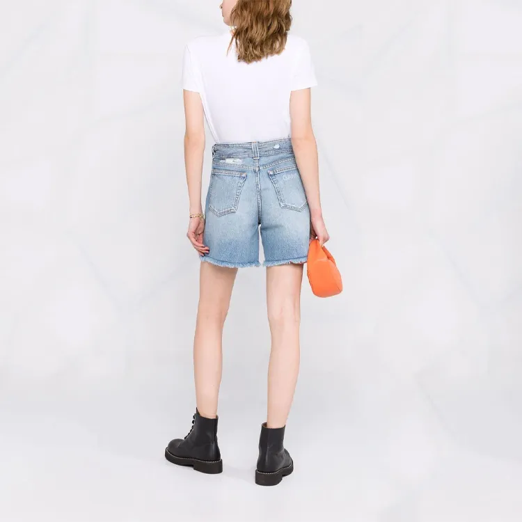 GANNI Denim Shorts Women's Blue-2