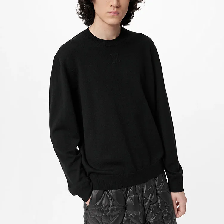 LOUIS VUITTON 1A9VV9 Lvse Lv Embossed Crewneck-3