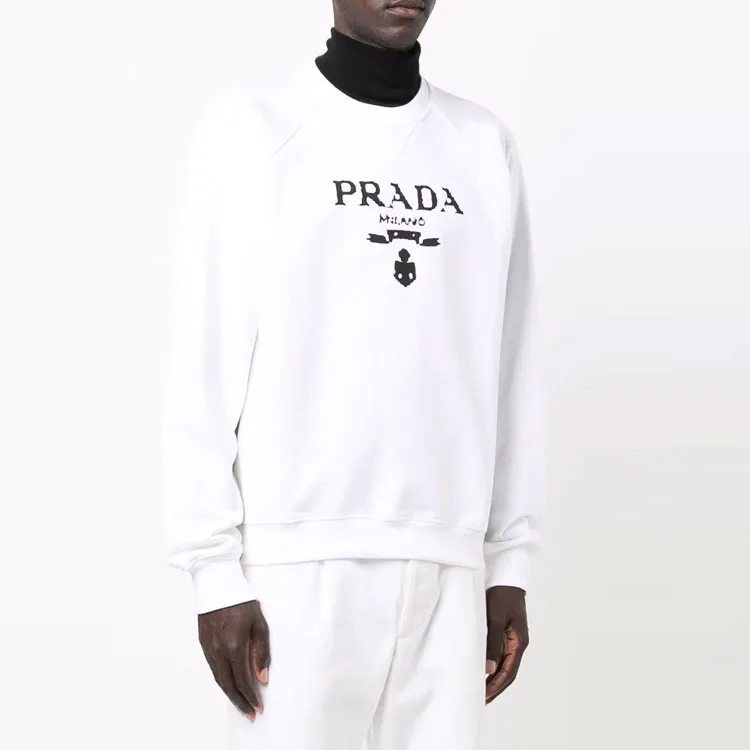 PRADA Sweatshirts Unisex White-3