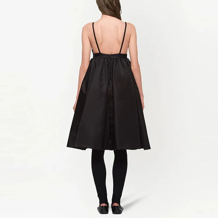PRADA Sleeveless Dresses Women's Black-2