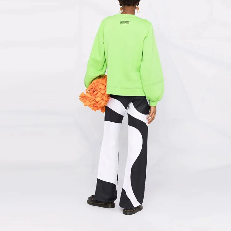 GANNI Sweatshirts Women's Green-2