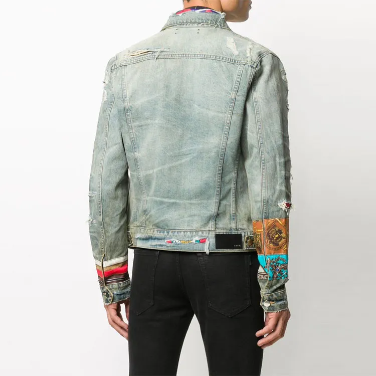 AMIRI Patch Scarves Trucker Jacket-3