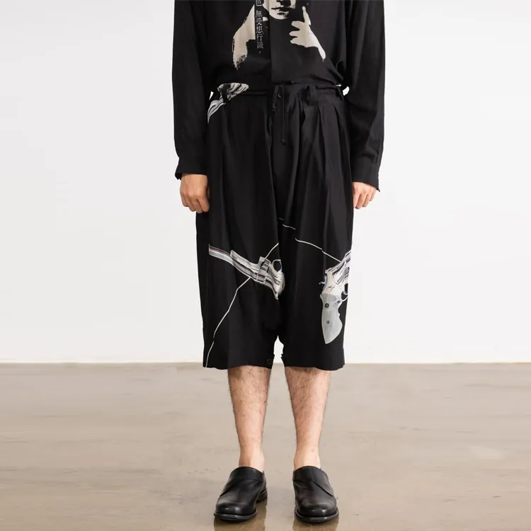 Yohji Yamamoto Casual Pants Men Black-2