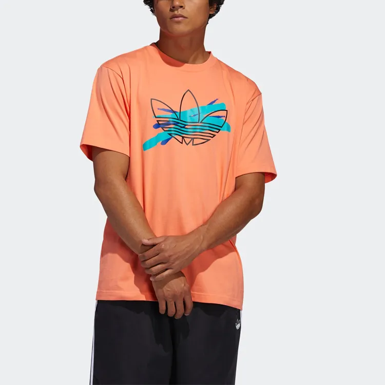 Adidas Originals T Shirts Men Orange-2