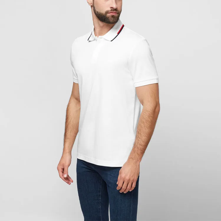 HUGO BOSS Short Sleeved Polo Shirt Men's White-5