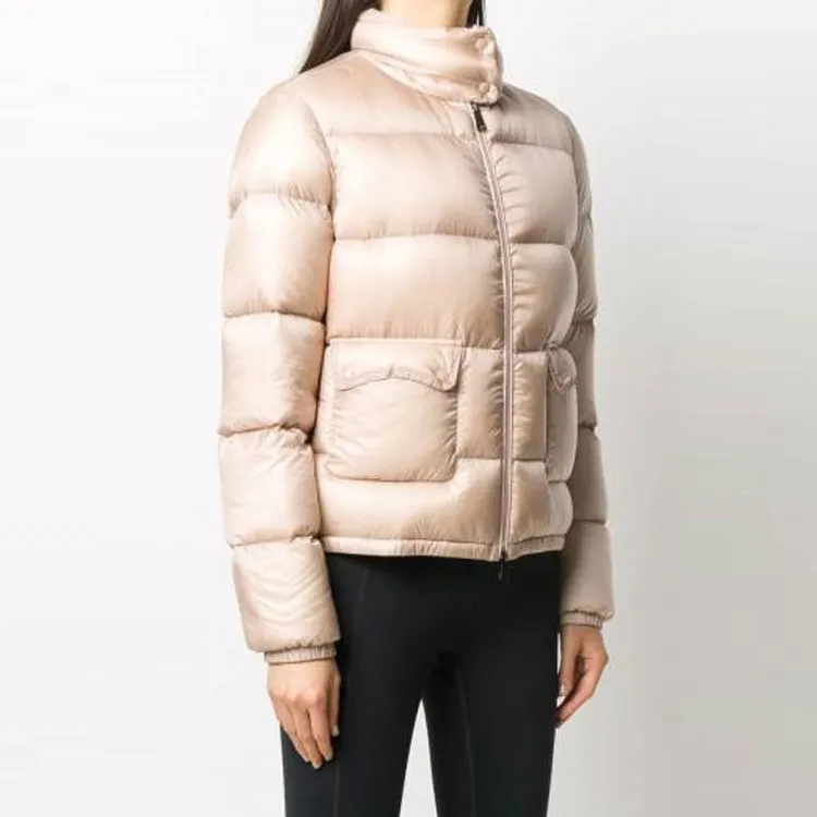 Moncler Lannic Full Zip Puffer Jacket With Two Pockets 'Pink'-3