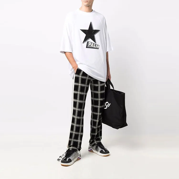 PALM ANGELS Rockstar Oversized T Shirt-1