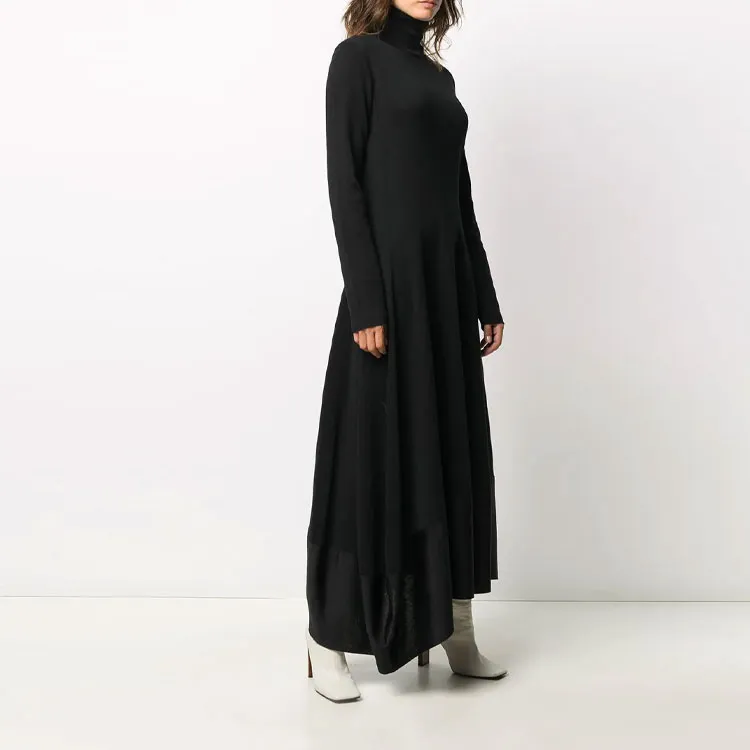 JIL SANDER Long-Sleeved Dresses Women's Black-3