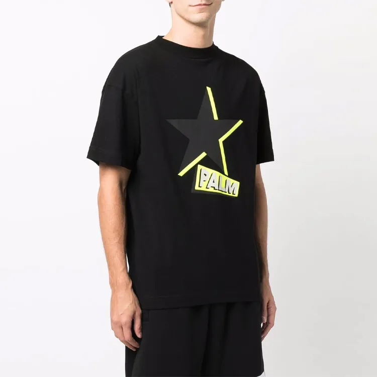 PALM ANGELS Rockstar Logo print T shirt-2