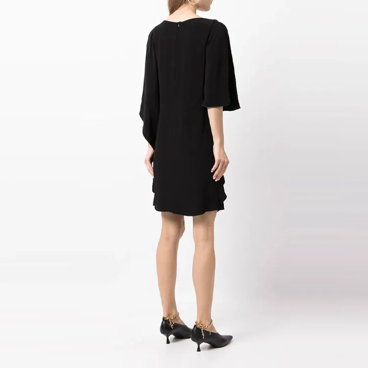 EMPORIO ARMANI Short Sleeved Dress Women's Black-2