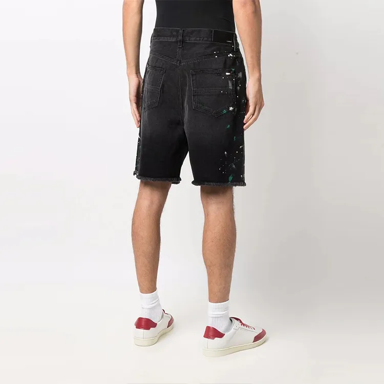 AMIRI Paint Splatter Denim Shorts-2