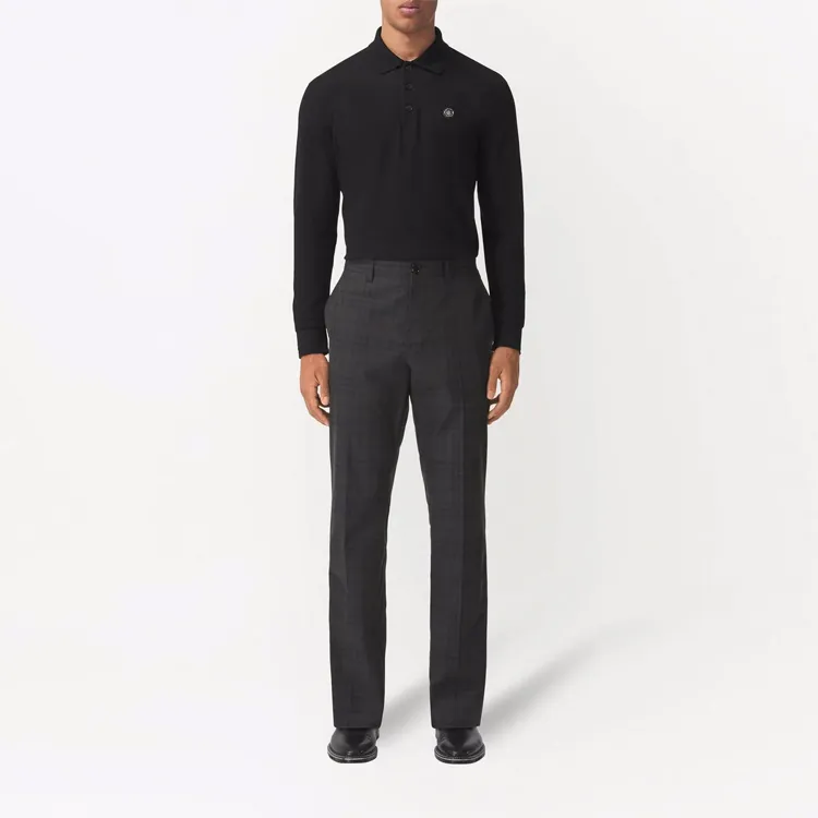 Burberry Check-pattern Tailored Trousers-3
