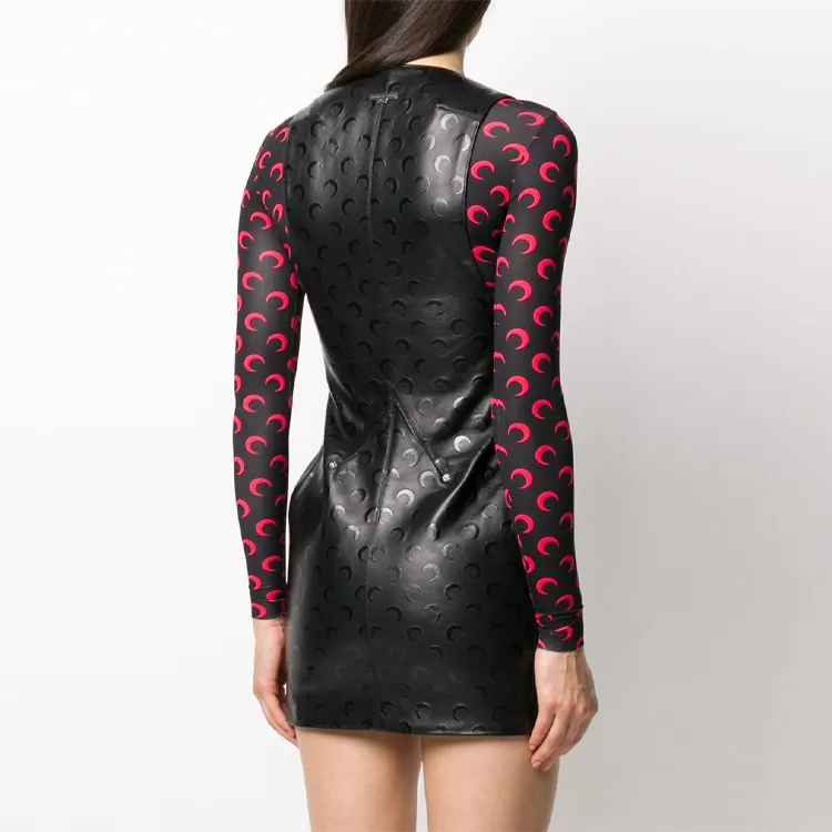 Marine Serre Sleeveless Dresses Women's Black-2