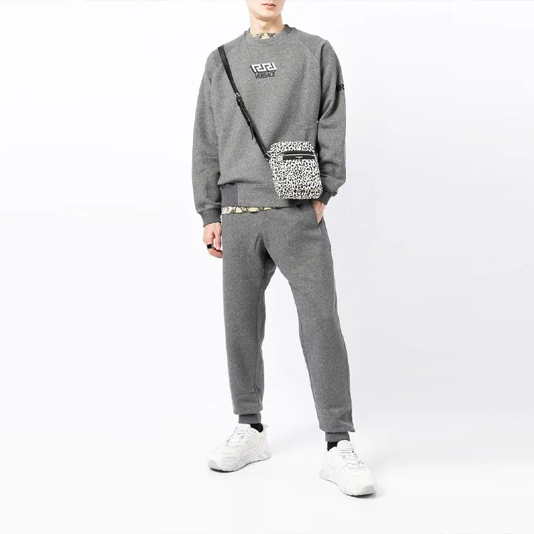 VERSACE Sweatshirts Men Gray-1