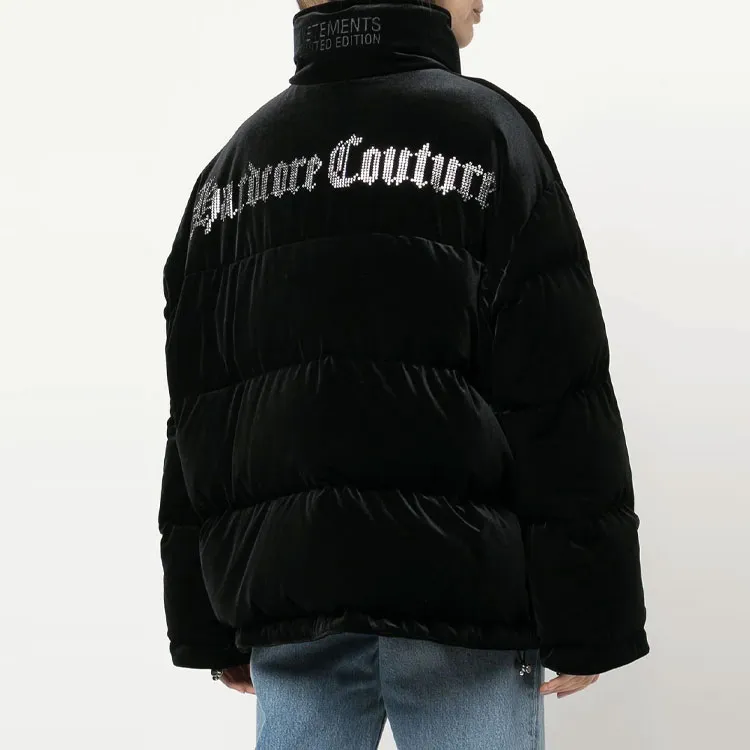 Vetements Crystal Puffer Jacket 'Black'-2