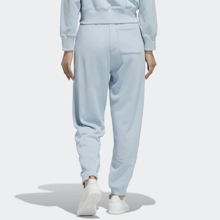 Adidas Knitted Sports Pants Women's Light Cyan Gray-1