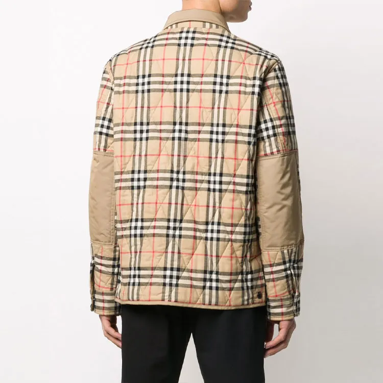 Burberry Puffer Jackets Unisex Brown-3