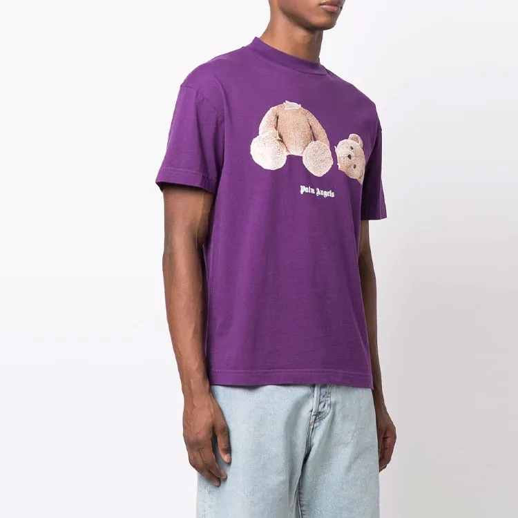 PALM ANGELS Bear Print T shirt-3