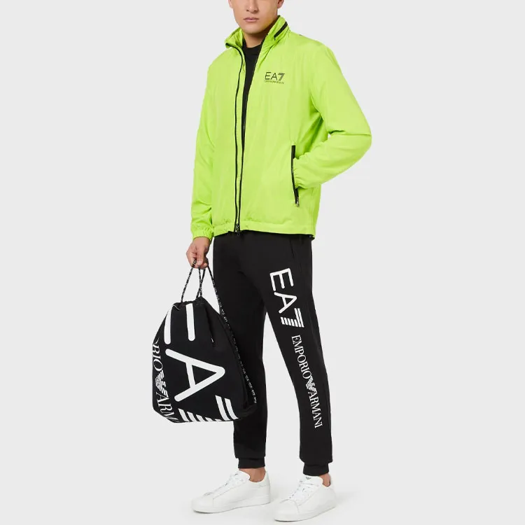 EMPORIO ARMANI EA7 FW20 Knitted Sports Pants Men's Black-2