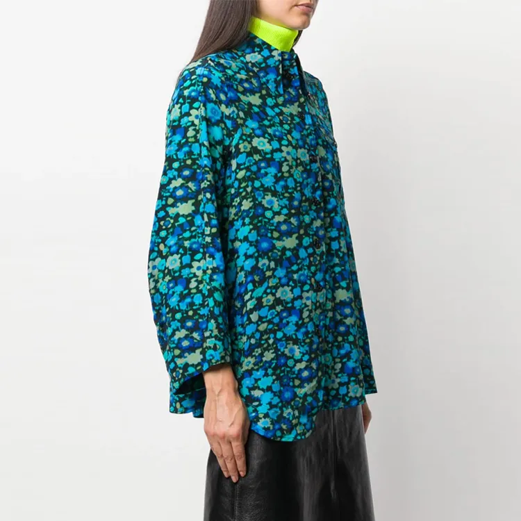 GANNI Shirts Women's Green-2