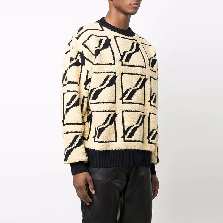 WE11DONE Sweaters Men Beige-3