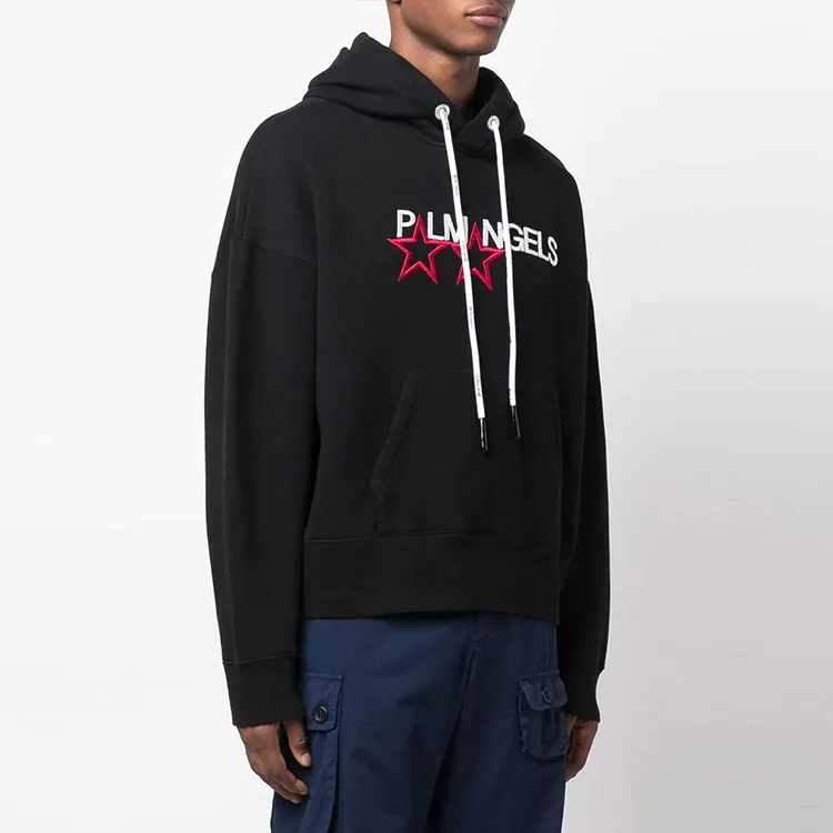 PALM ANGELS Racing Stars Logo Hoodie-3