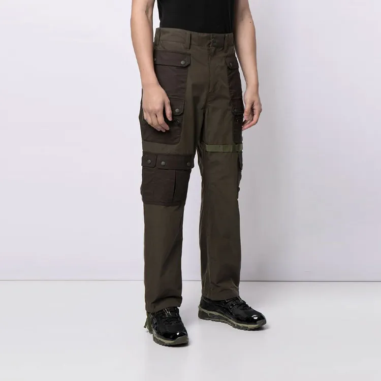 White Mountaineering Multi pocket Cotton blend Parachute Trousers-3