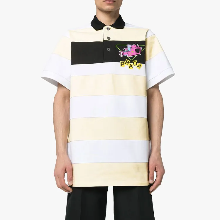 PRADA Striped Polo Shirt-2