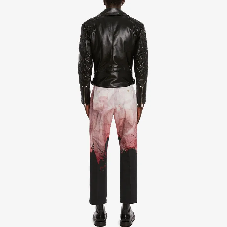 Alexander McQueen SS22 Leather Jacket Men's Black-2