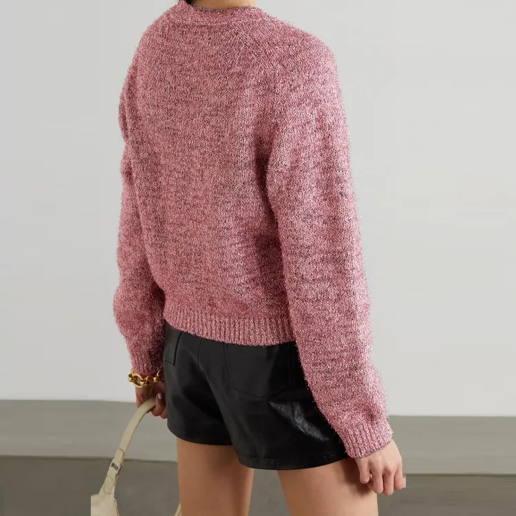 GANNI FW21 Loose Fit Knitwear Women's Pink-2