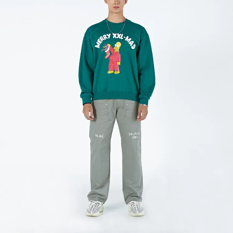 The Simpsons X Acme De La Vie Acme De La Vie X The Simpsons Sweatshirts Unisex Green-2