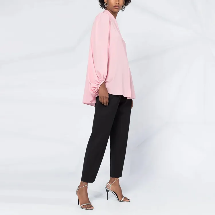 Alexander McQueen Mandarin Collared Blouse-3