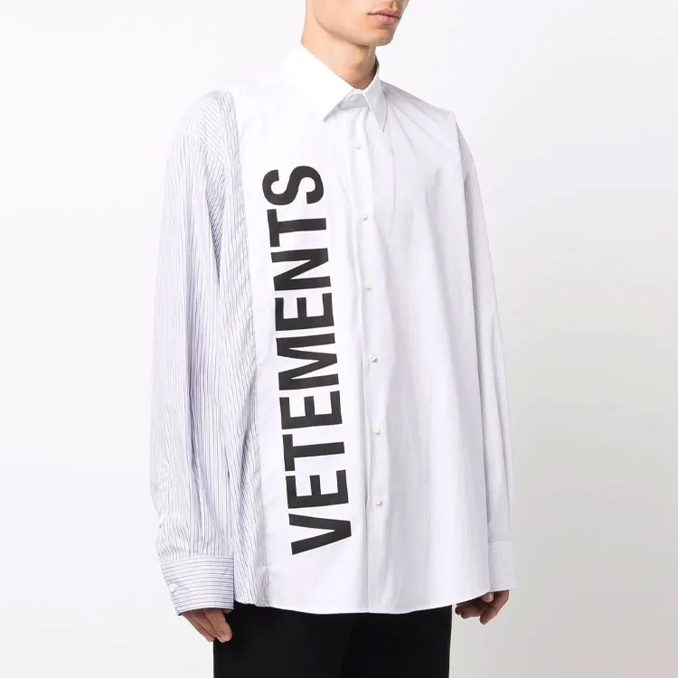 Vetements Shirts Men White-3