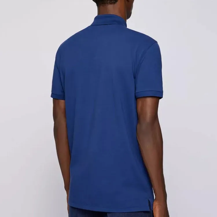 HUGO BOSS Polo Shirts Men Royal Blue-4