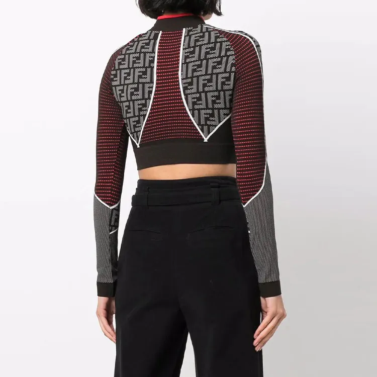 FENDI Crop Tops Women's Black-2