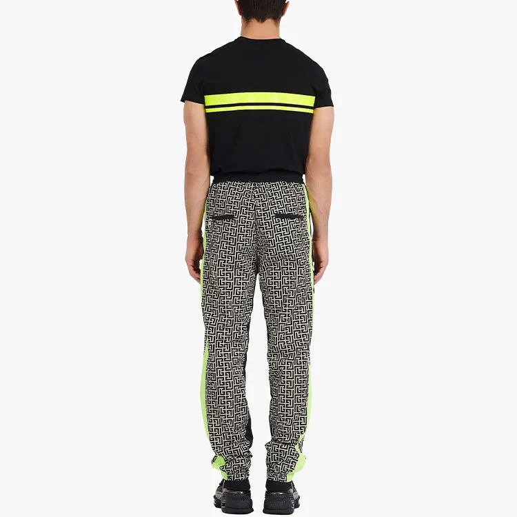 BALMAIN Monogram Printed Nylon Sweatpants-3