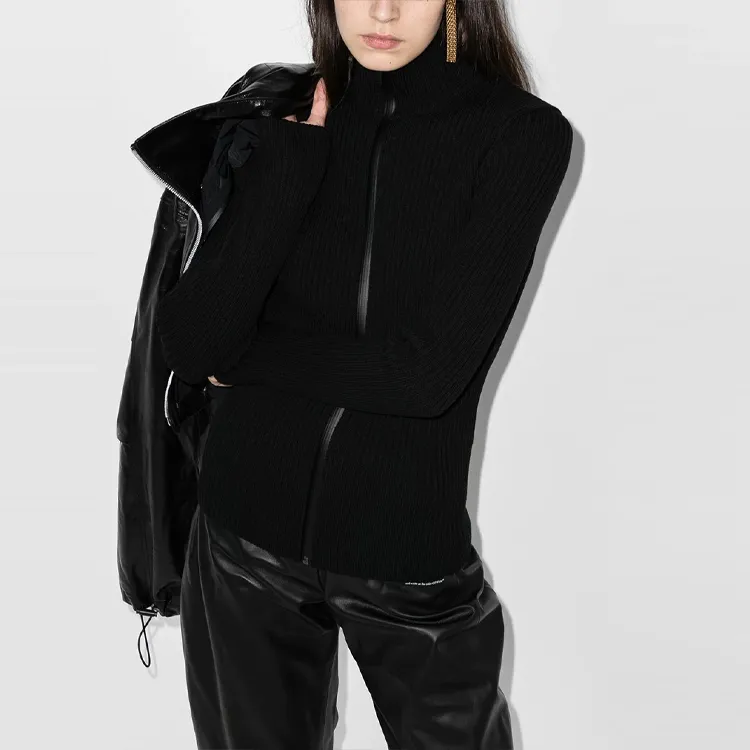 Bottega Veneta Leather Jackets Women's Black-3