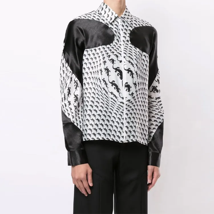Marine Serre Shirts Men Black-3