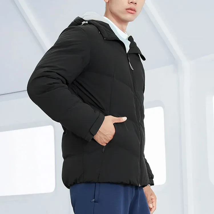 LiNing Training Collection Fitness Collection Down Jacket Men's Black-4