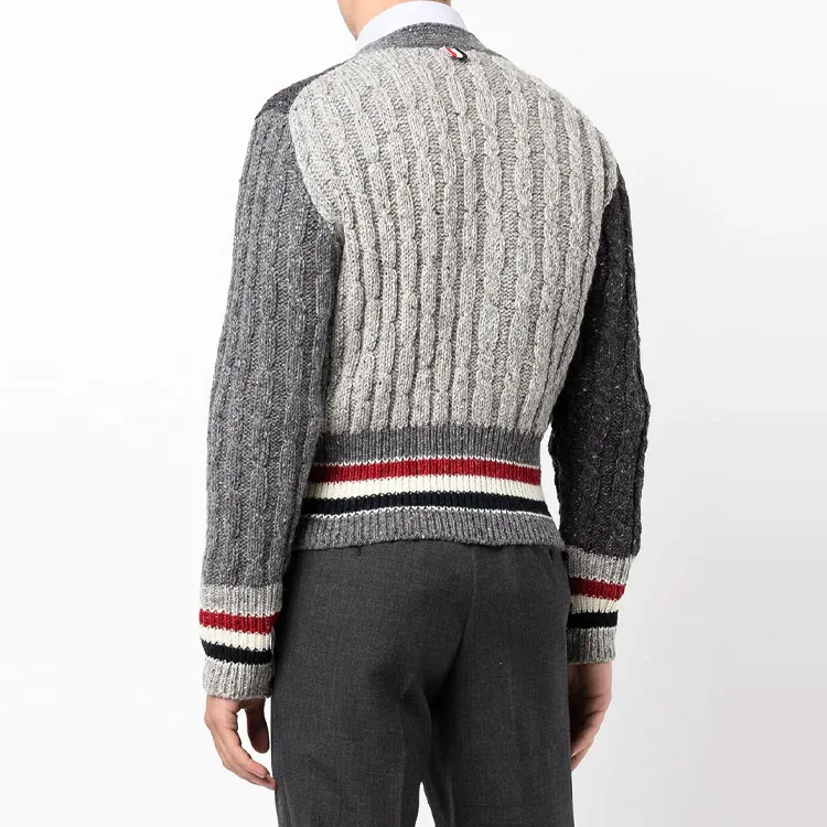 THOM BROWNE Sweaters Men Gray-3