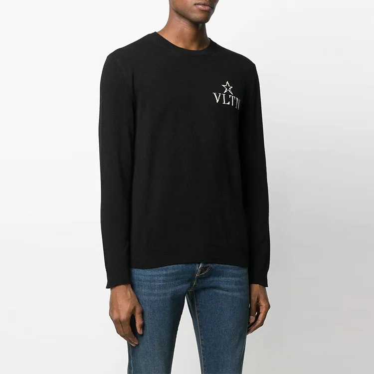 Valentino Cashmere Sweaters Men Black-1