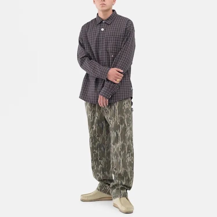 Stussy Shirts Men Purple Gray-2