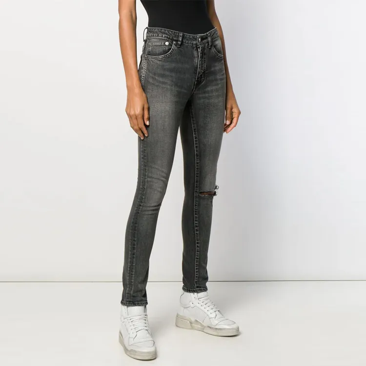 SAINT LAURENT Jeans Women's Gray-3
