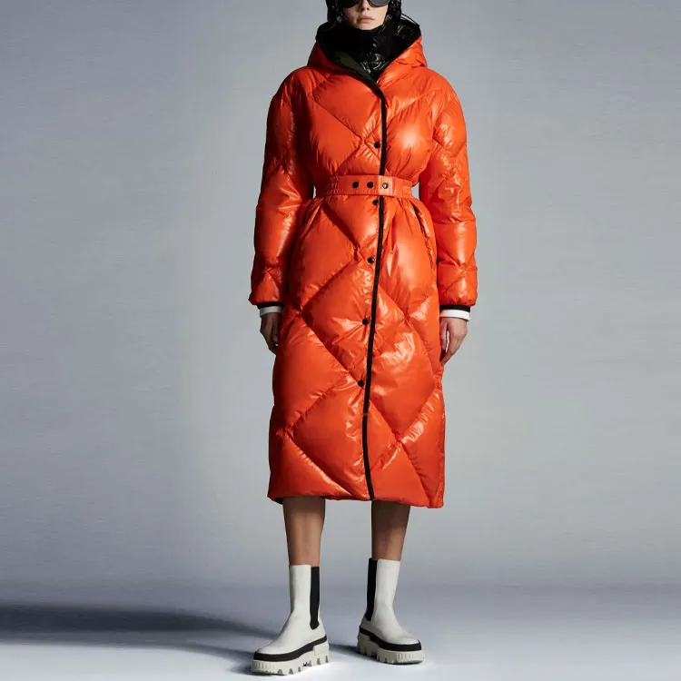 Moncler Down Jackets Women's Bright Orange-1