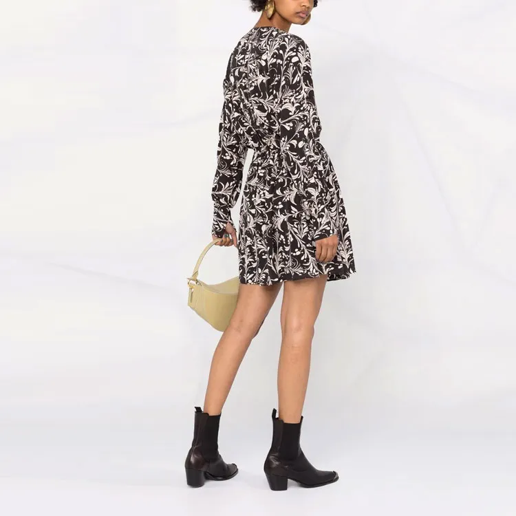 ISABEL MARANT Long-Sleeved Dresses Women's Black-3