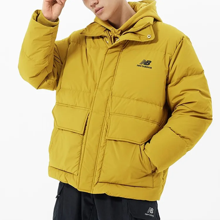 New Balance Down Jackets Men Yellow-2