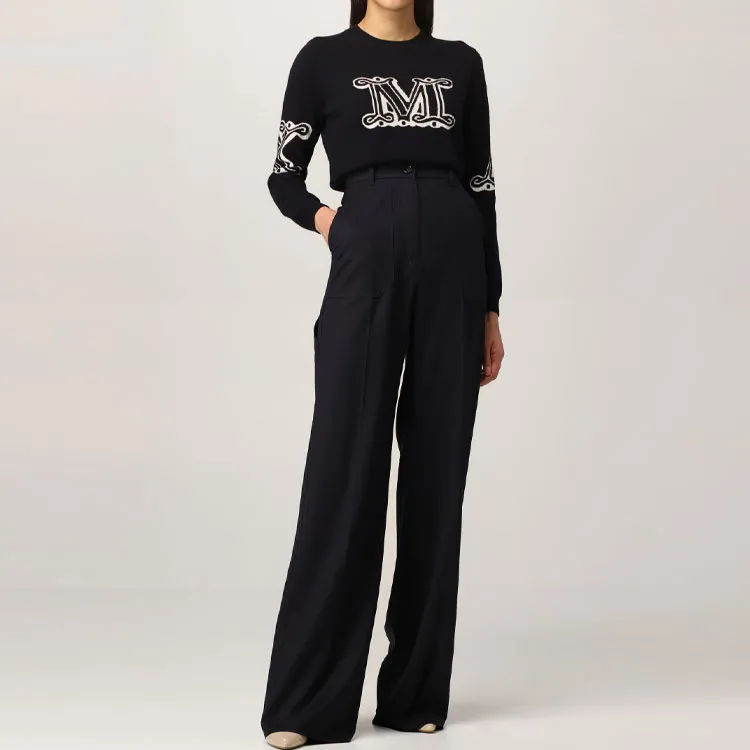 MaxMara Casual Pants Women's Blue-2