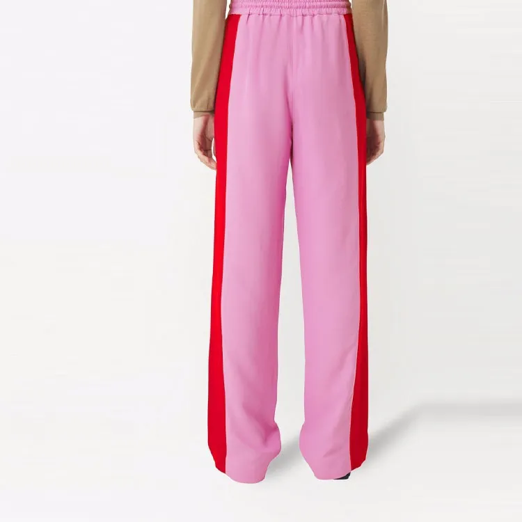 Burberry Side Stripe Wide Leg Pant 'Primrose Pink'-2